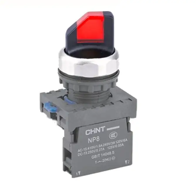 Selector De Metilla 1Na+1Nc, Con Lampara Tipo Led, Color Rojo 2 Posic ...